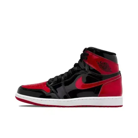 Jordan 1 Mocha option Aj1 Black Red Lacquer Leather Prohibited
