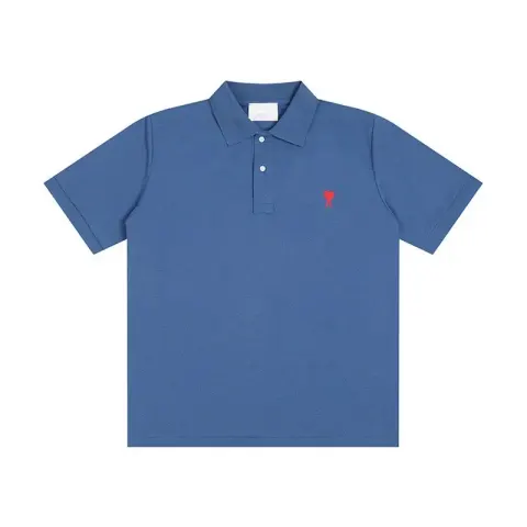 Ami Paris Polo option Gray Blue -118#