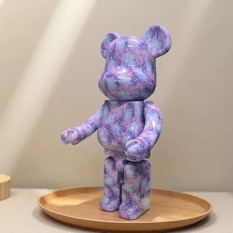 Unique Medium BearBrick option Phantom Purple