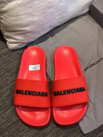 Balenciaga Slides option Red and black characters