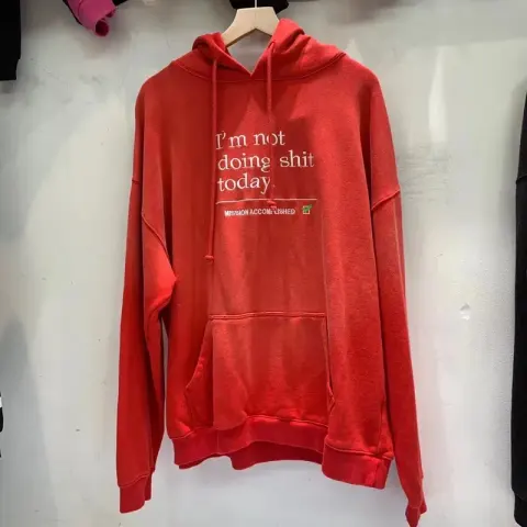Vetements Fan Hoodie option V116 Red