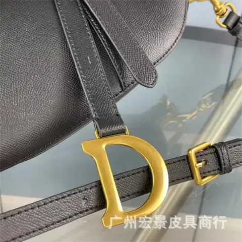 DIOR Saddle option palm print black