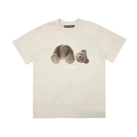 Palm Angels Monogram NY Spray Tee option 667 beige