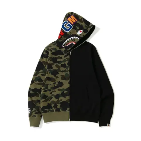 Bape Shark Hoodie (More CW) option 805 black and green