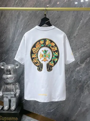 Chrome Hearts Leather Tee's (30+ Styles) option 8778 White