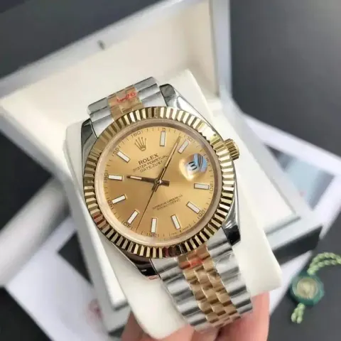 Rolex option Room Gold Plate-Five Bead Strap Mineral Reinforced Mirror Glass