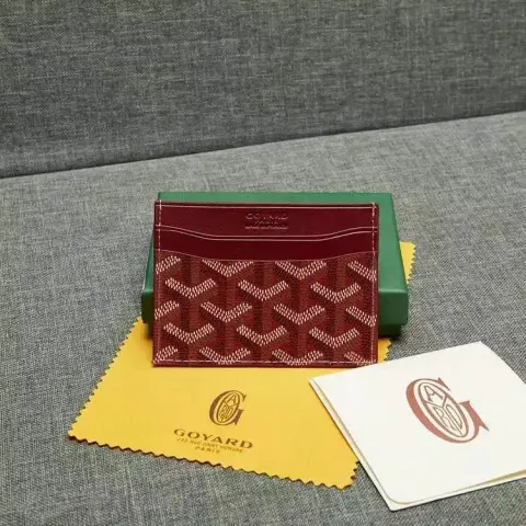 Goyard Wallet option Style 1 jujube red