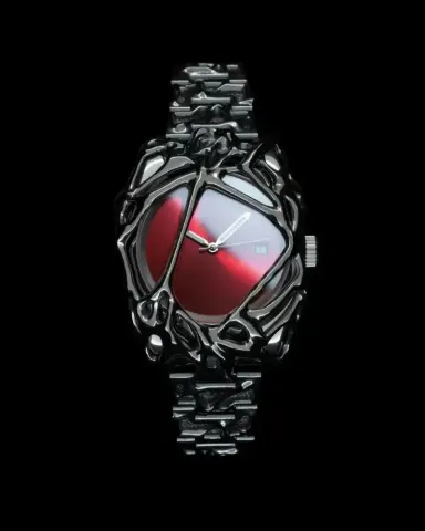 Kiosk Watch option Psychedelic Red [Send Sterling Silver Cu