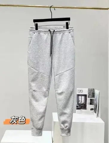 Nike Tech Fleece Black Pants option light gray