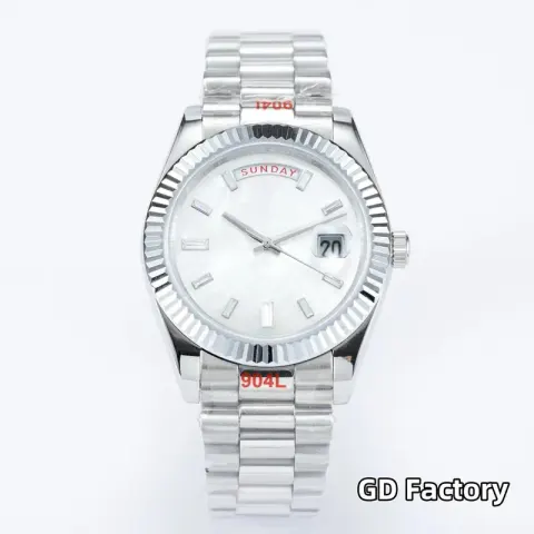 Rolex Datejust 41mm option [square drill disc] silver shell, mother disc, steel belt