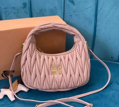 Miu Miu Bag option Lotus root starch color [original logo with gift box]]