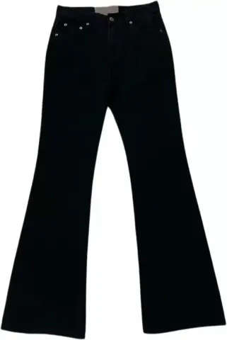 Budget Balenciaga Flared Jeans option Pure Black