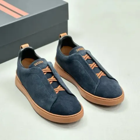 Zegna Triple Stitch Shoes option Blue Black