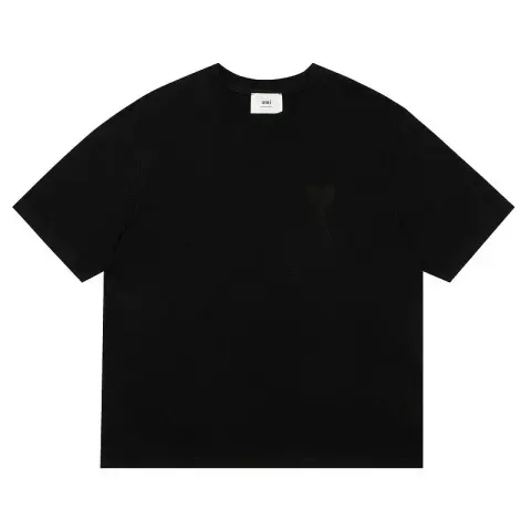 Ami Paris Tees with Small Logo option black