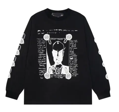 ERD Hoodies option ER020 black long sleeve T