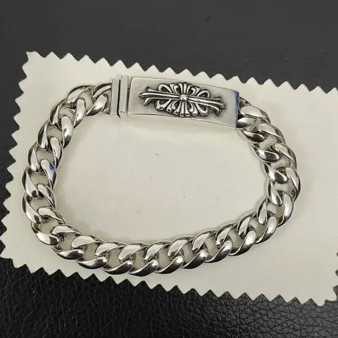 Chrome Hearts Thick Bracelet With Cross option S30