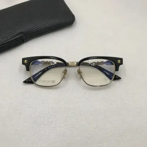 Chrome Hearts Sunglasses option Black gold