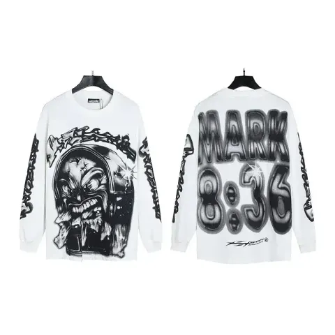 Hellstar Tee Hoodie option 597 white