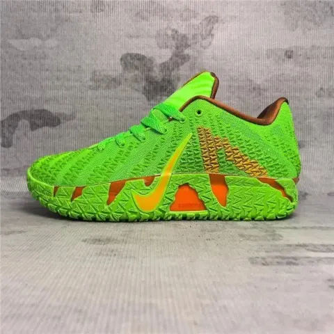 Nike JA 3 "Light Show" Basketball Shoes option green orange