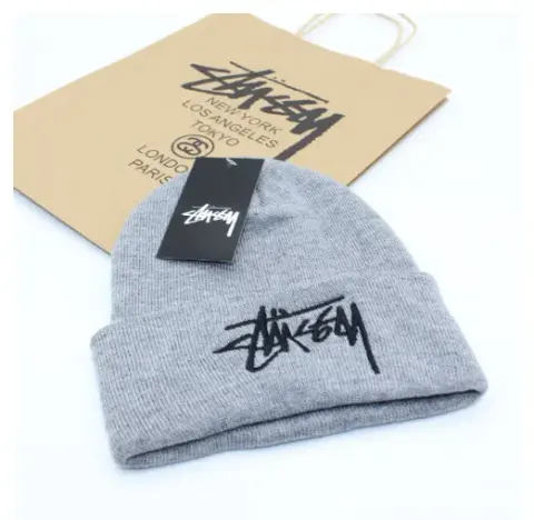 Stussy Beanie option light gray