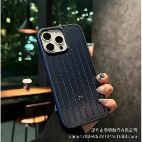Rimowa iPhone Cases 12-16 Pro Max option Classic Blue-With Packaging