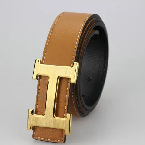 Budget Hermes Belt option H gold buckle plate yellow belt