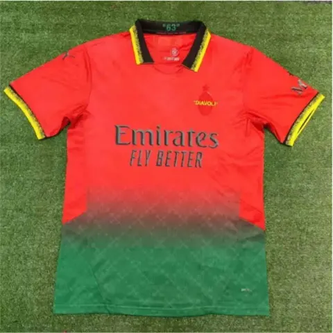 Manchester City 24/25 T-Shirt option 2526AC Sanke Red and Green