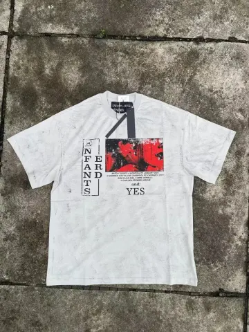 Enfans Tees option ERD white red bottom