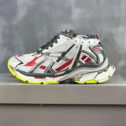 Balenciaga Runner Black Red Graffiti option White， red， and yellow