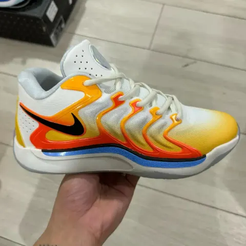Basketball Shoes KD 17 option White Yellow Blue