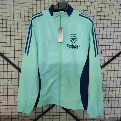Vintage Jersey Hoodie Zip option 24/25 Arsenal Lake Blue One-sided