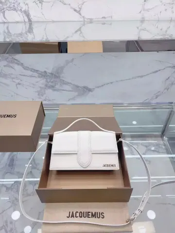 Jacquemus Handbag option White hand-held messenger bag with large