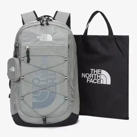 TNF Jacket Backpack option three gray