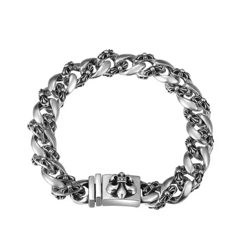 Chrome Hearts Thick Bracelet With Cross option S14