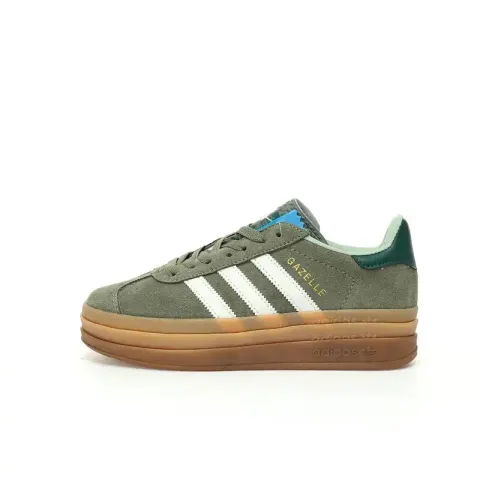 Adidas Originals Gazelle Bold option turquoise hay green white raw rubber bot