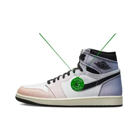Off-White AJ1 University Blue option White-to-purple gradient
