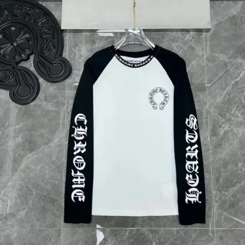 Chrome Hearts Longsleeve Hoodie option Black and white stitching