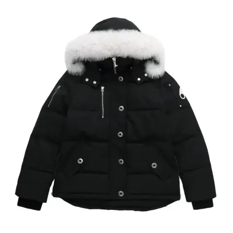 Moose Knuckles Jacket option Black-white fur collar
