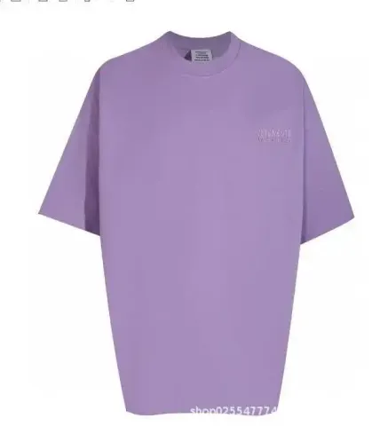 Vetements Hub T-Shirt option 23 purple embroidery