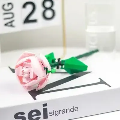 Lego Flowers option Pink Rose [bag]