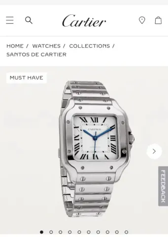 Cartier Santos Watch option SANTOS DENo Date