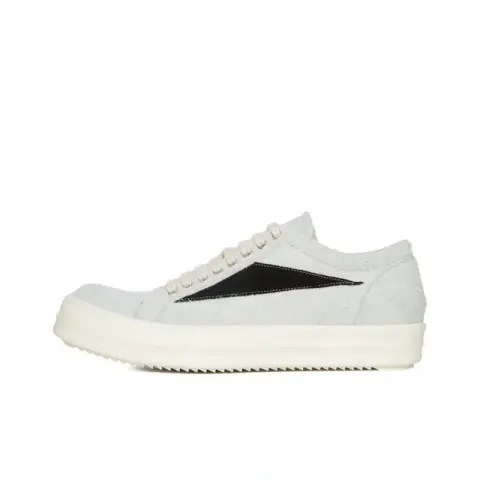 Rick Owens Vans Leather Sneakers option white gray suede
