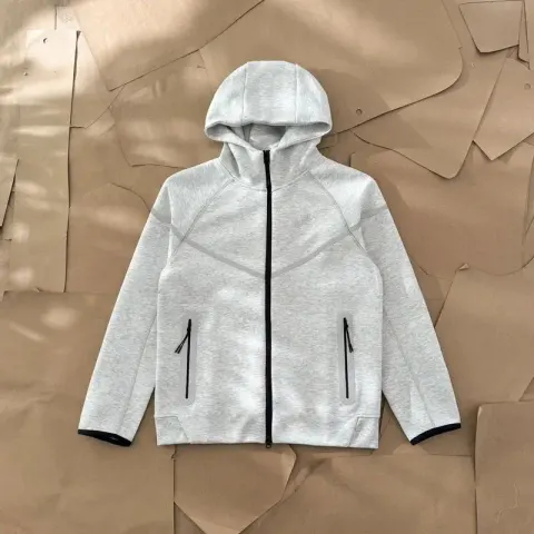 Reflective Tech Fleece Tracksuit option Grey top
