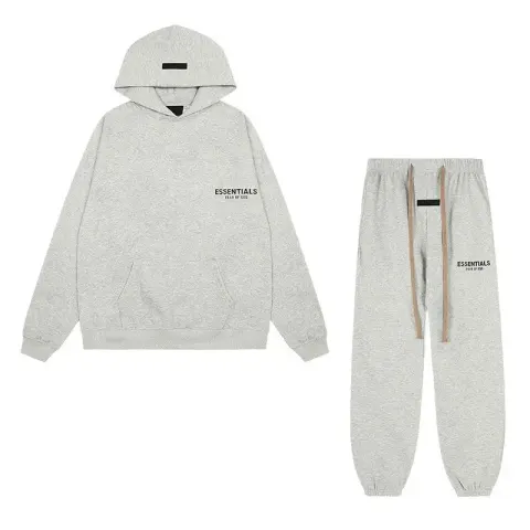 Essentials Hoodie option Hooded-Flower Gray Set