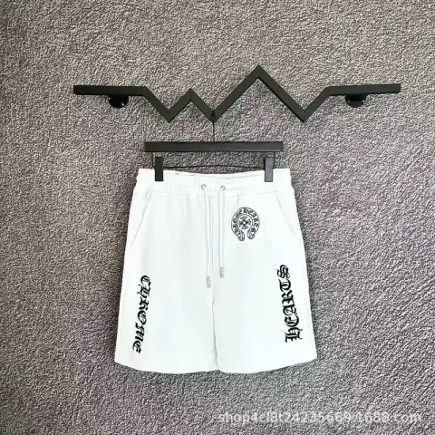 Chrome Hearts Shorts option White dark lines D010