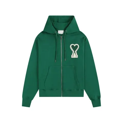CDG Hearts Hoodie option Dark green -404#