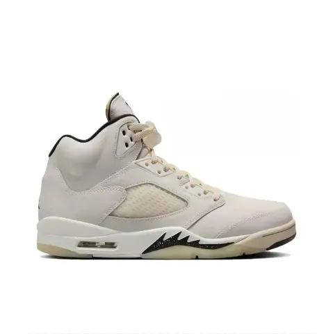 Jordan 5 Metallic Silver option Rice White