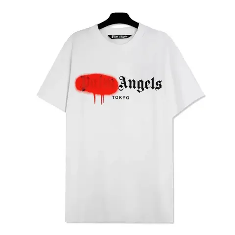 Palm Angels Tees option 2197 white-red print