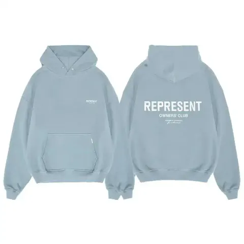 Represent Hoodie option Light Blue