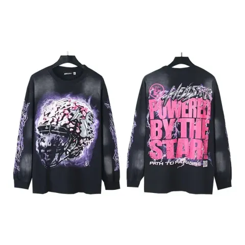 Hellstar Tee Hoodie option D115 Wash water black
